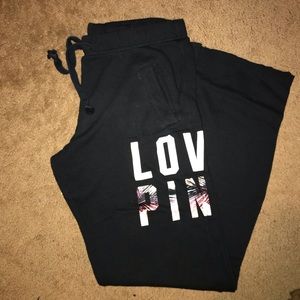 Vs pink boyfriend sweatpants